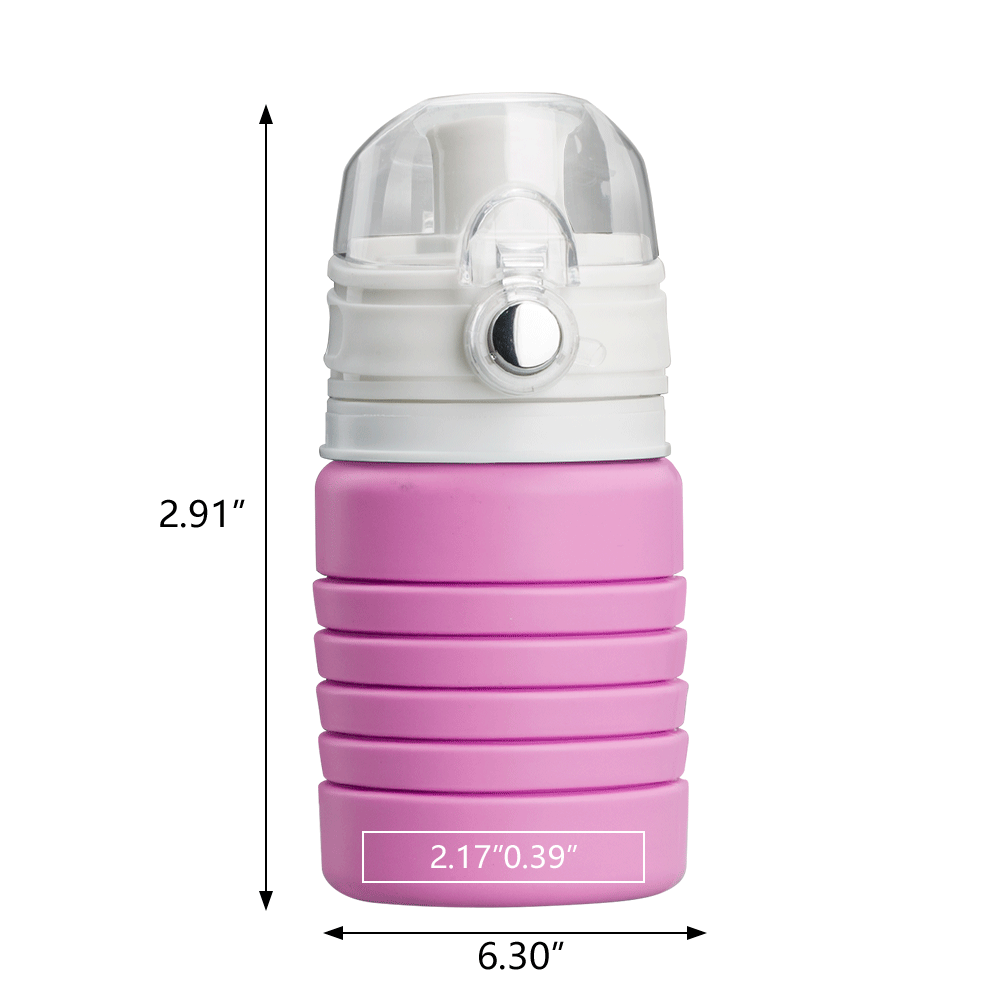 Pearch 17oz Silicone Collapsible Water Bottle 48