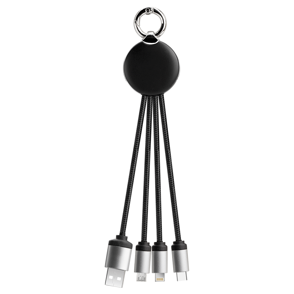 Howe 4 in 1 Light up logo Charging Cable with