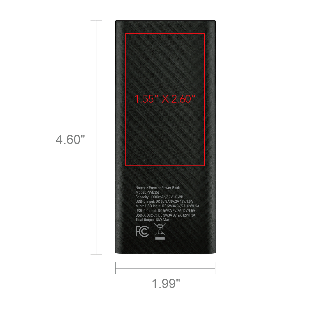 Natchez Premier QuickCharge Powerbank 10000 33