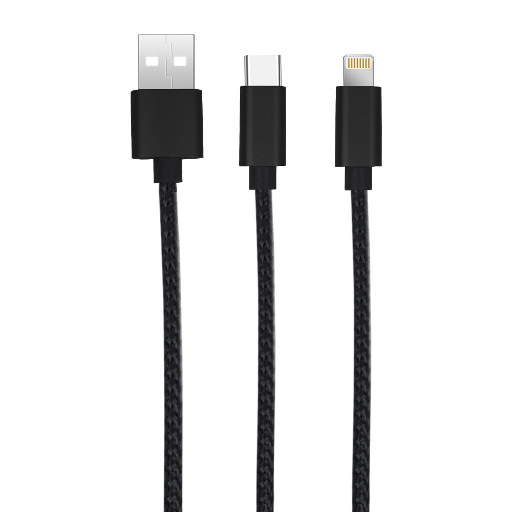 FlexCharge Duo USB-C & Lightning Cable 37