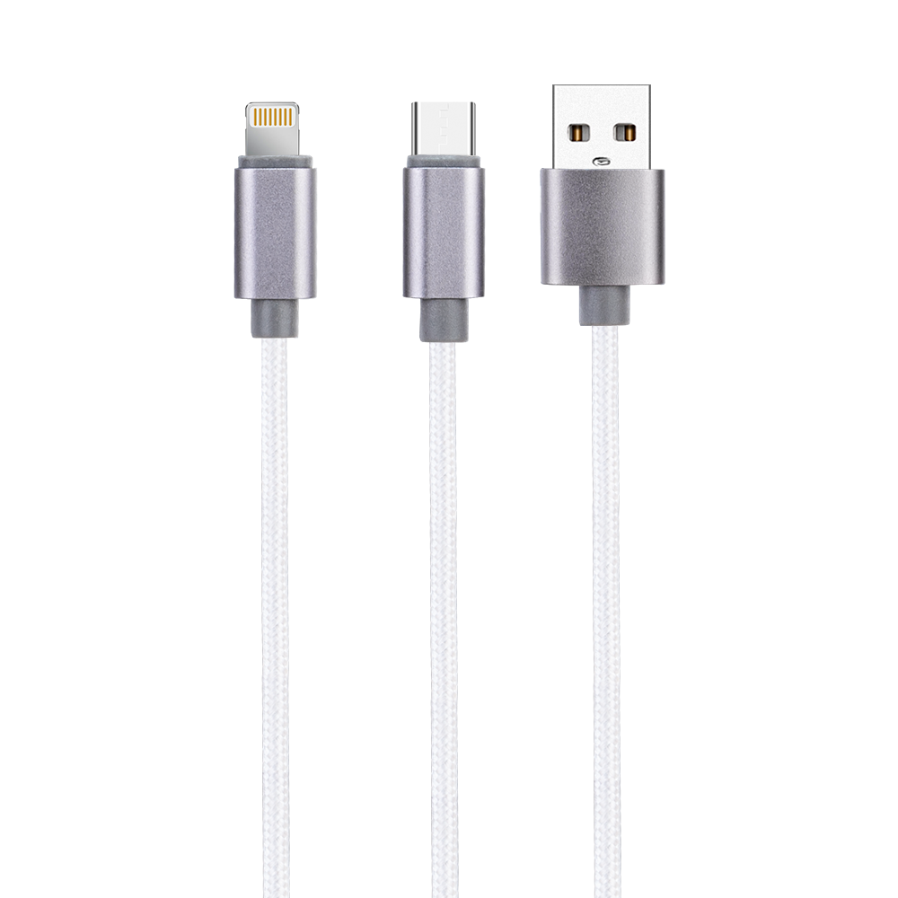 FlexCharge Duo USB-C & Lightning Cable 42