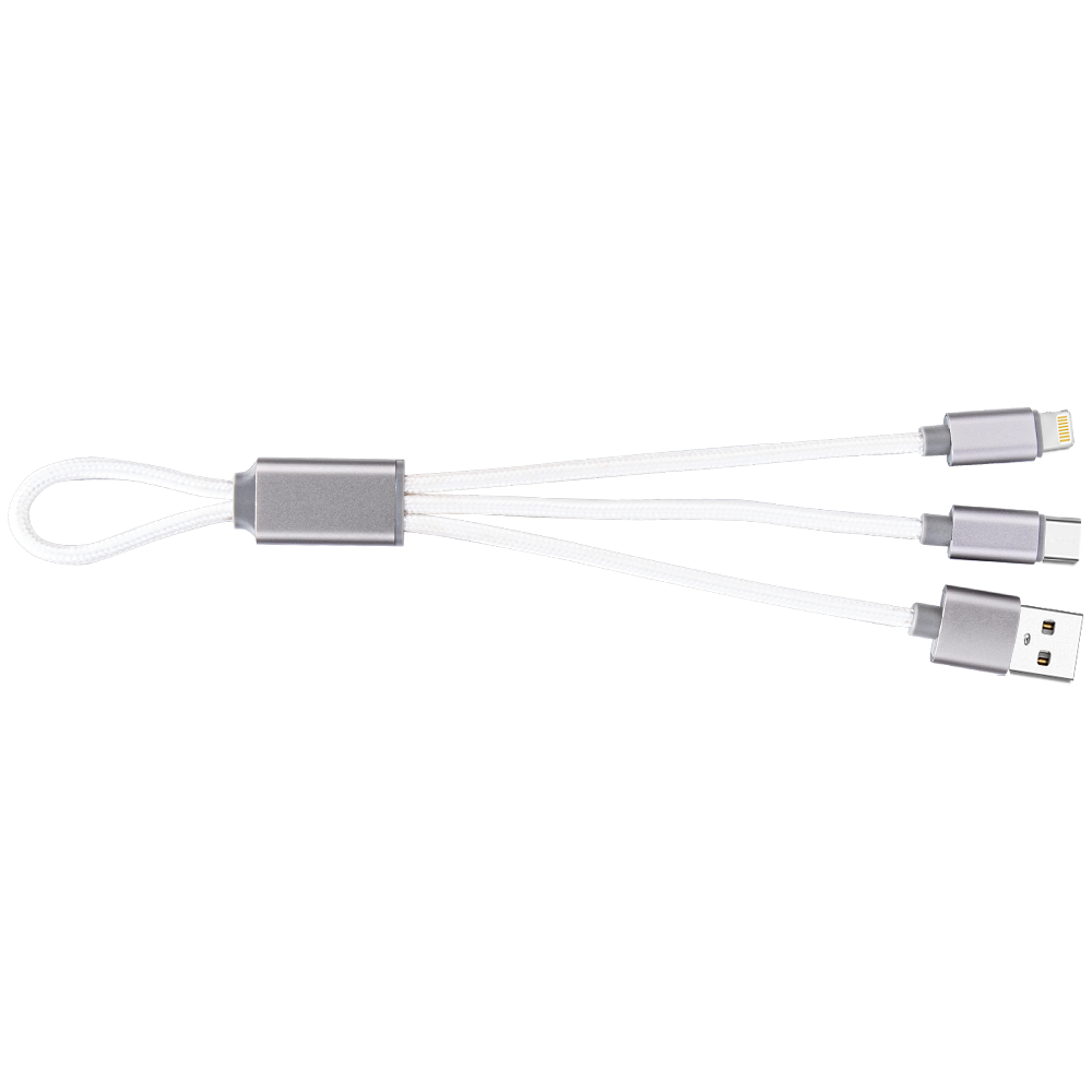 FlexCharge Duo USB-C & Lightning Cable 45