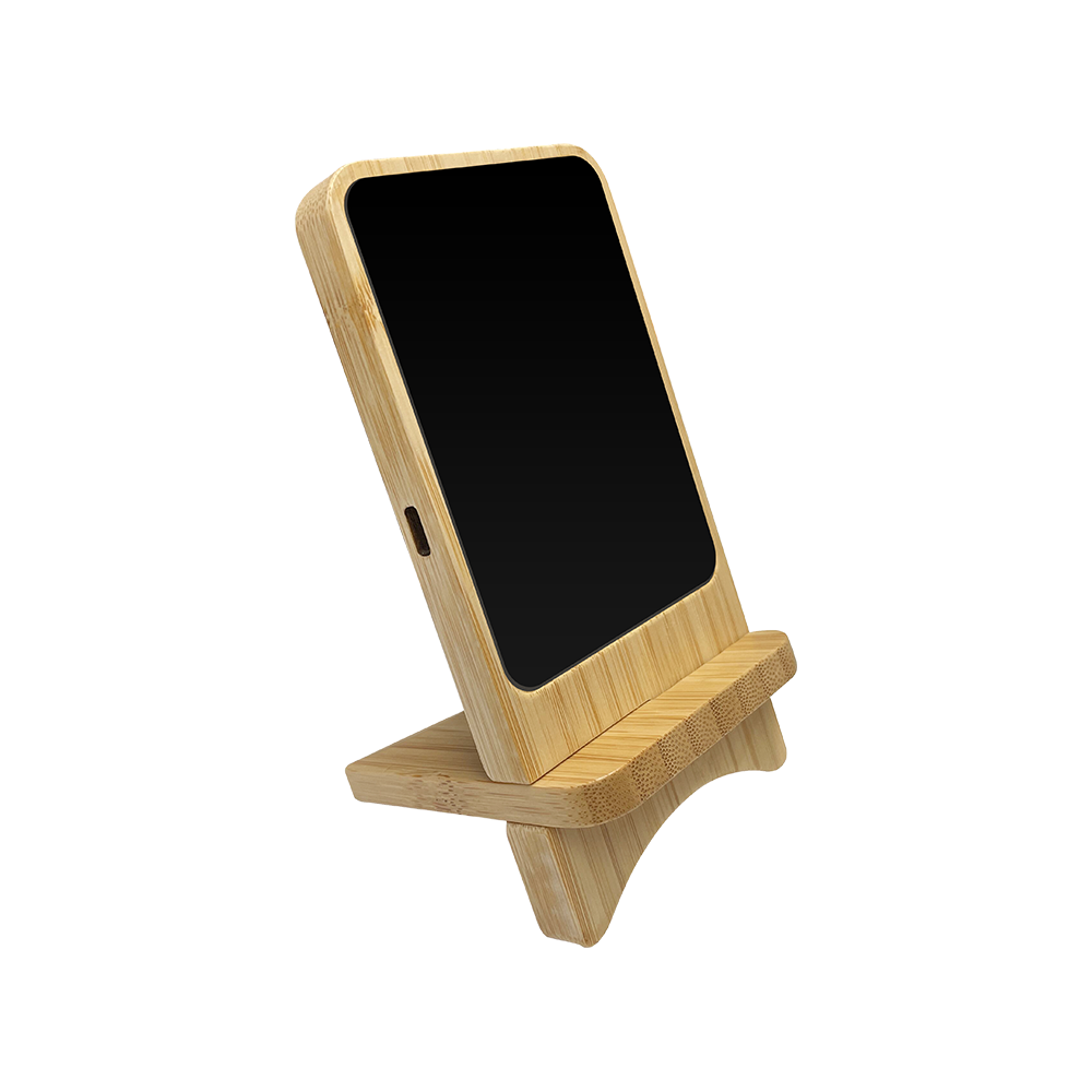 Aurora Light-up Bamboo Wireless Charger Stand - WSC195 | SunJoy Group, Inc.