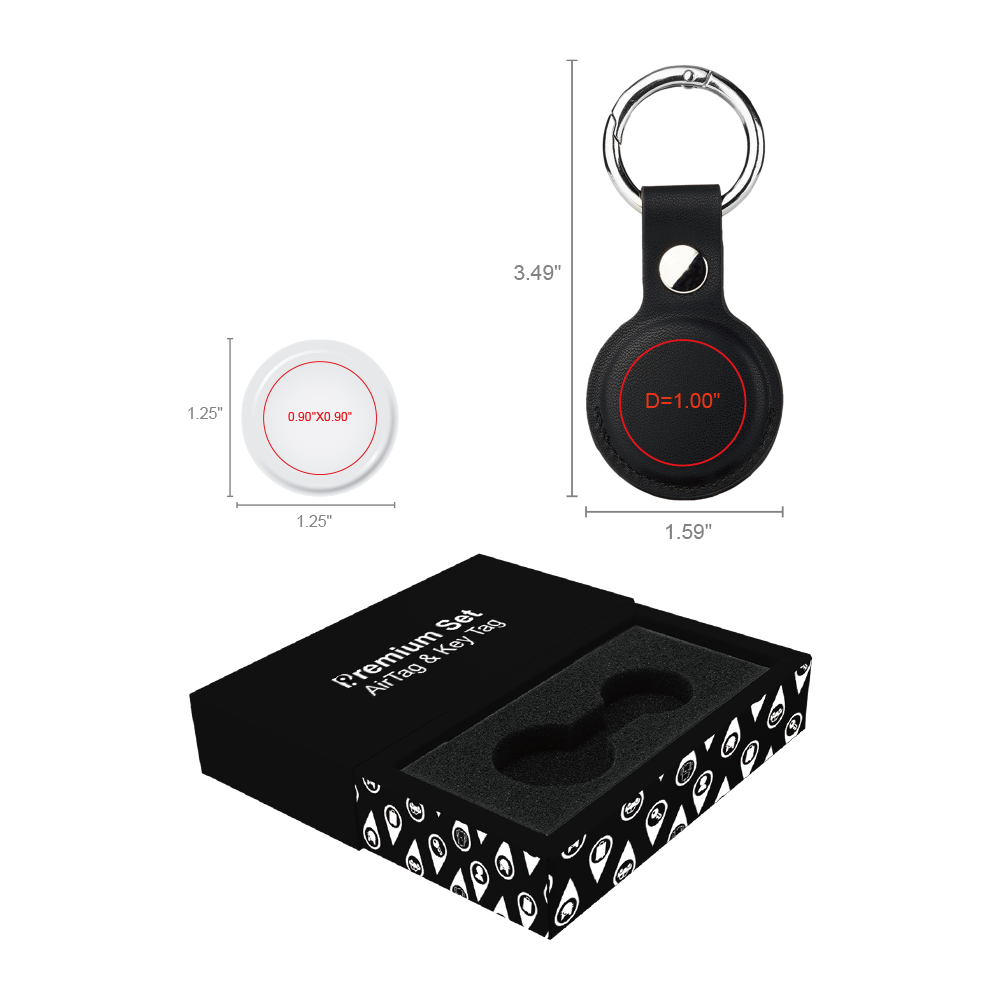 AirTag & Key Tag QuickShip Premium Set - AirTagSet2QS | SunJoy