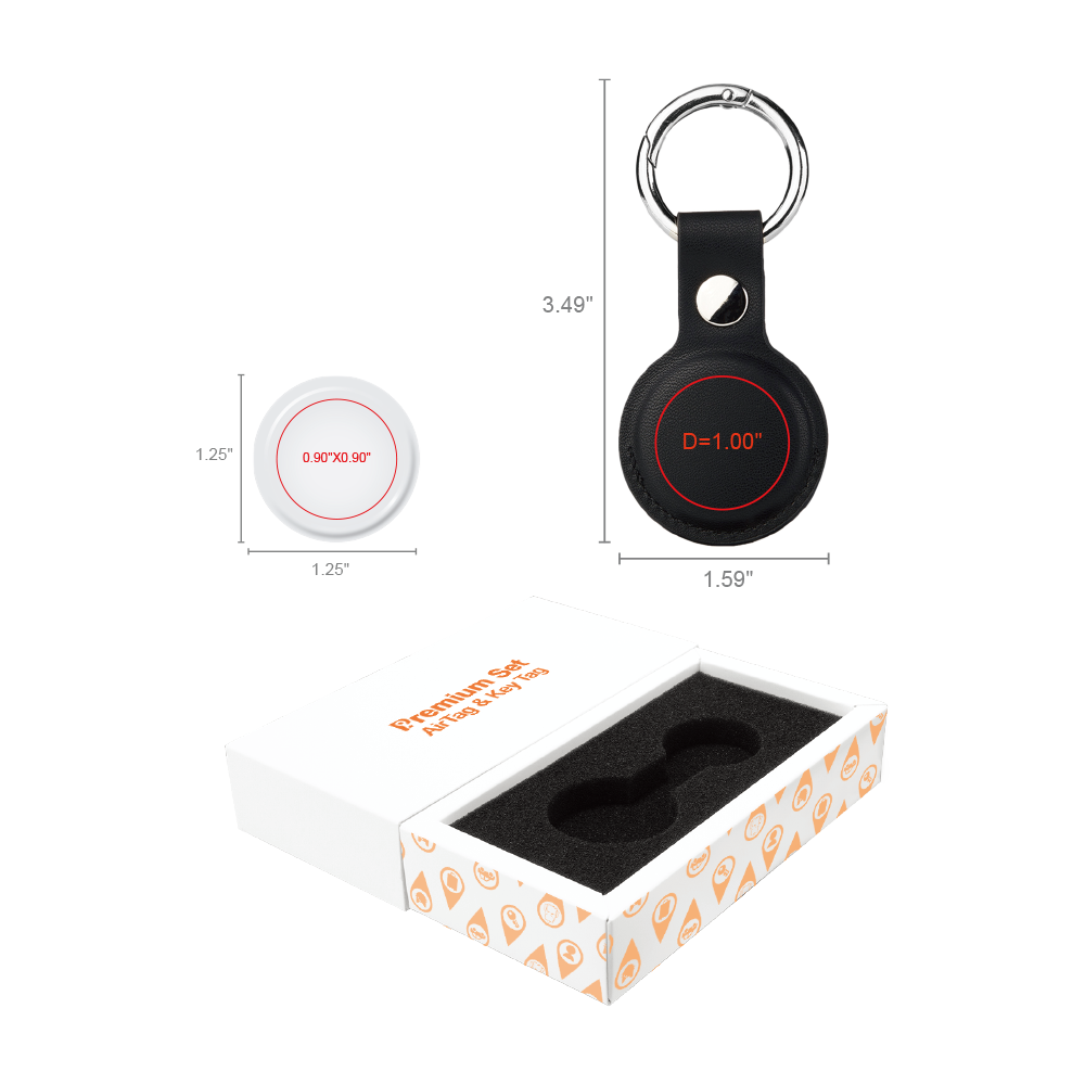 AirTag & Key Tag QuickShip Premium Set - AirTagSet2QS | SunJoy