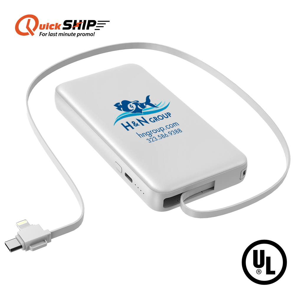 Denver Retractable Cable Power Bank